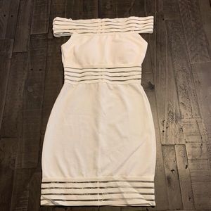White off the shoulder dress